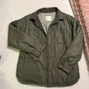 Thread & Supply Olive Green Puffer Jacket